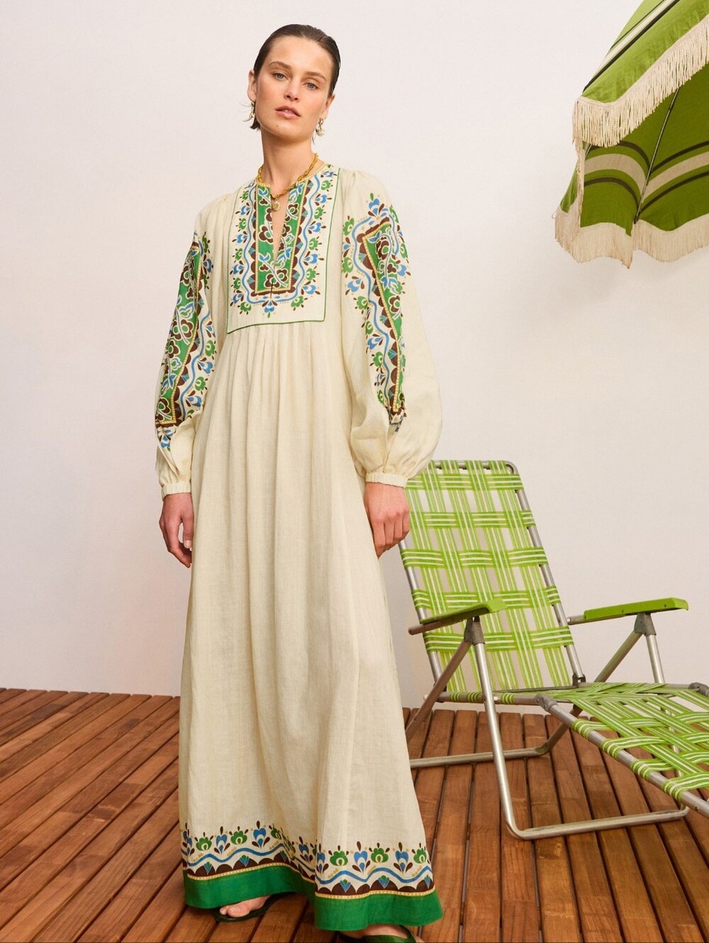 Alemais bridgette midi tunic dress